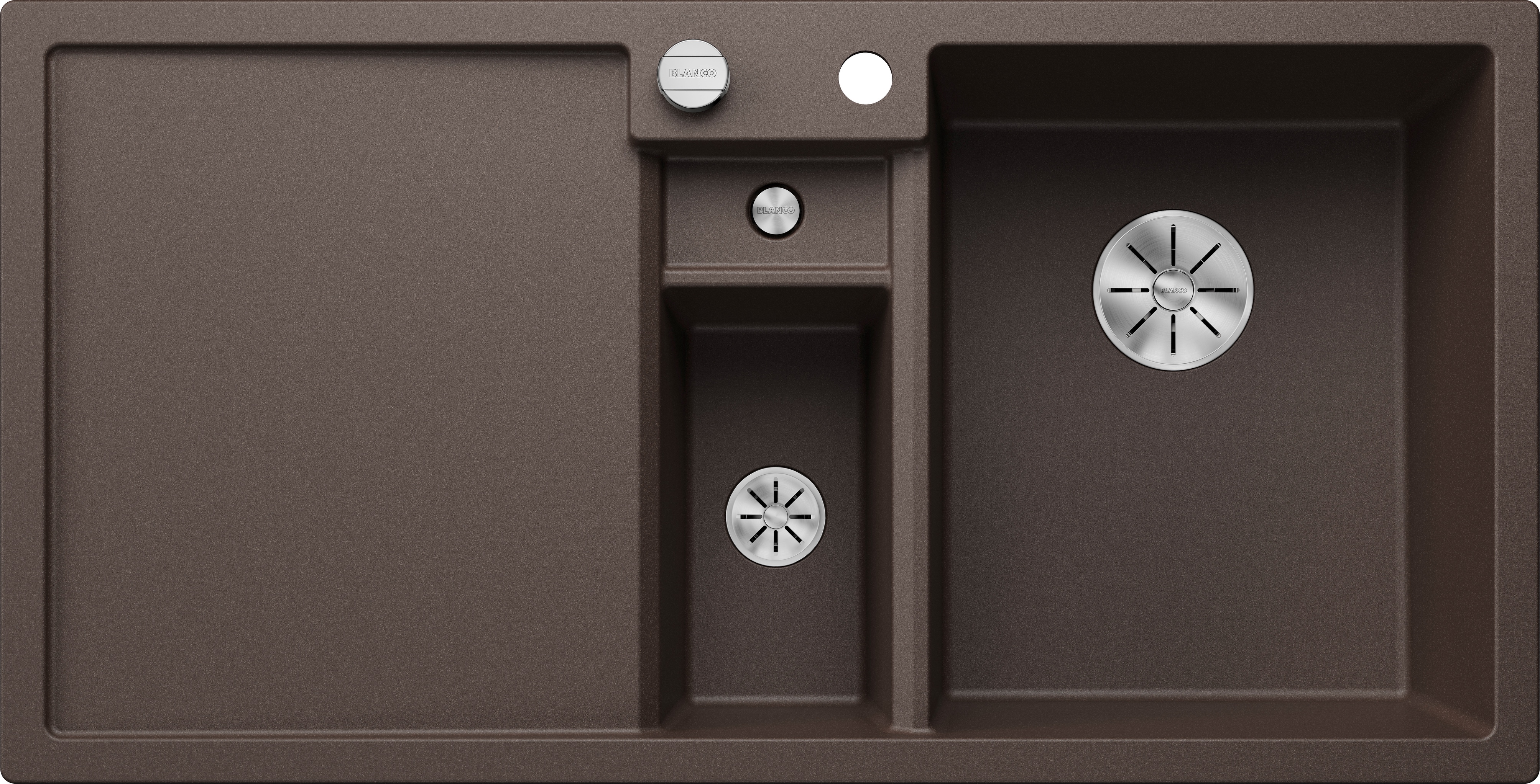 Küchenspülbecken „COLLECTIS“ 100 × 51 cm, rechts in cafe