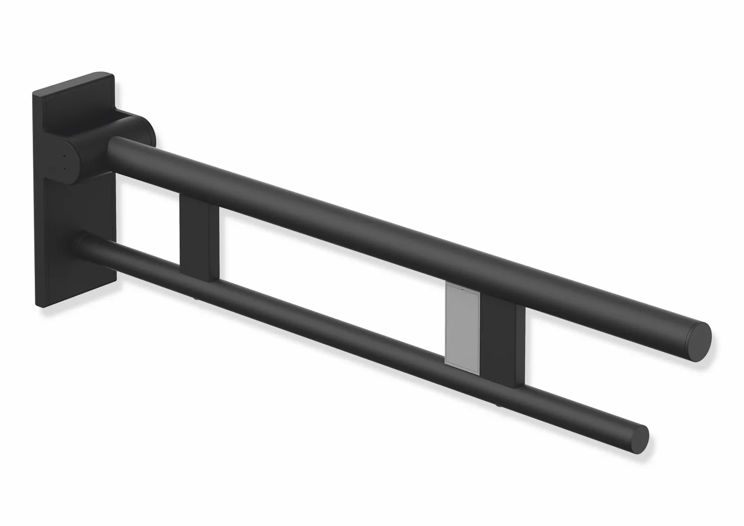HEWI System 900 Stützklappgriff Duo, Design A, Edelstahl, schwarz tiefmatt HEWI System 900 Stützklappgriff Duo, Design A, Edelstahl, schwarz tiefmatt