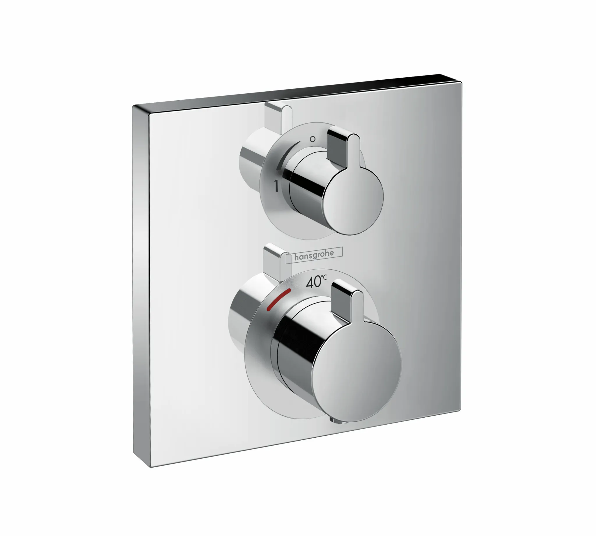 Thermostat Unterputz Ecostat Square Fertigset 1 Verbraucher chrom Thermostat Unterputz Ecostat Square Fertigset 1 Verbraucher chrom