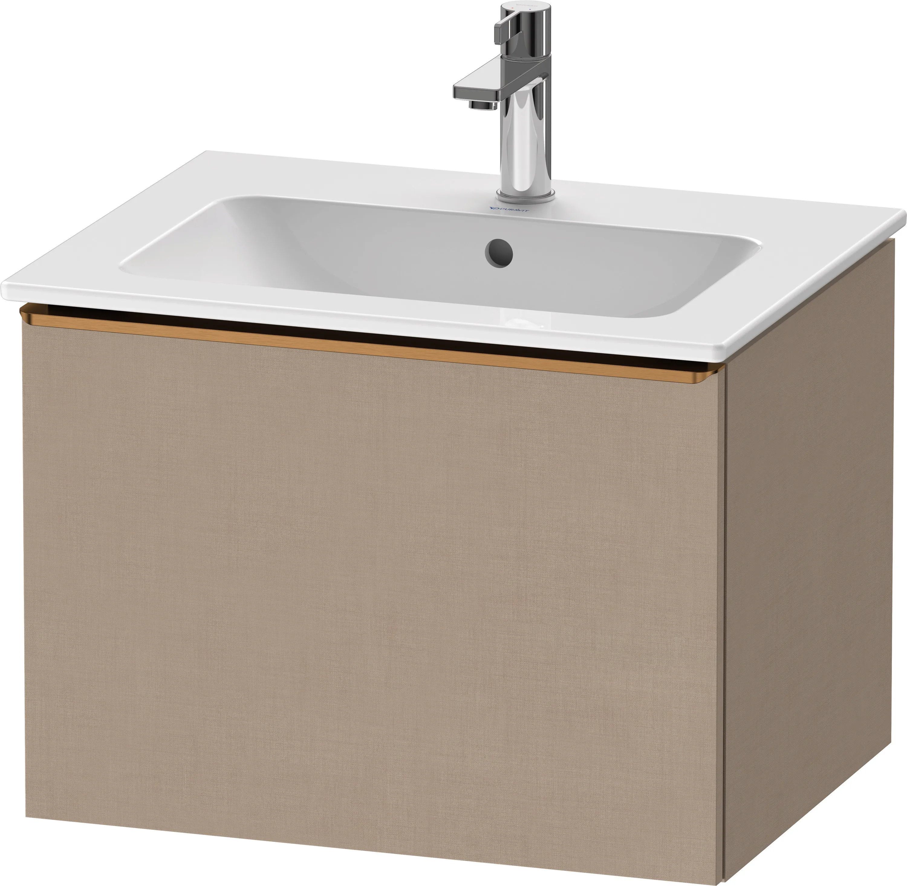 Duravit Waschtischunterschrank wandhängend „D-Neo“ 61 × 44 × 46,2 cm Leinen