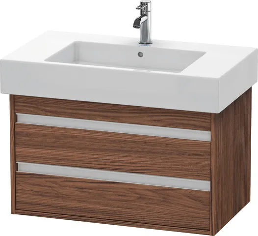 Duravit Waschtischunterschrank wandhängend „Ketho“ 80 × 48 × 45,5 cm Nussbaum Dunkel