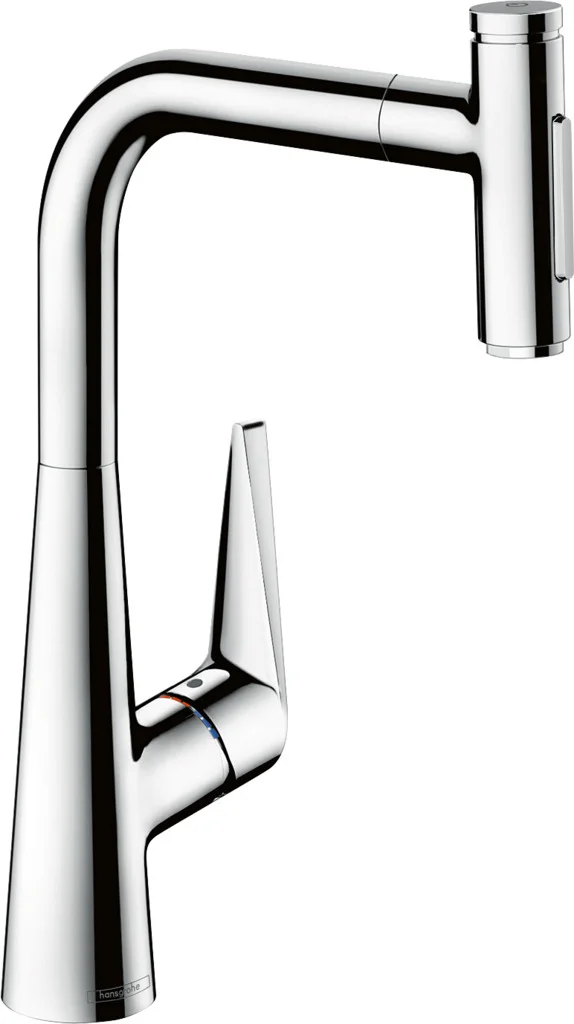Hansgrohe Talis Select M51 Einhebel-Küchenmischer 300 mit Ausziehbrause 2jet in Chrom, Schwenkbereich einstellbar auf 110° oder 150°, maximale Durchflussmenge 8 l/min