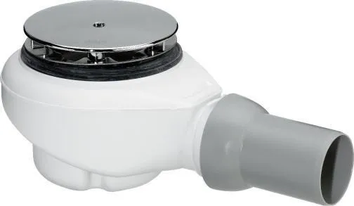 Mauersberger Ablauf Tempoplex Plus, Bauhöhe 9cm inkl. Abdeckhaube verchromt