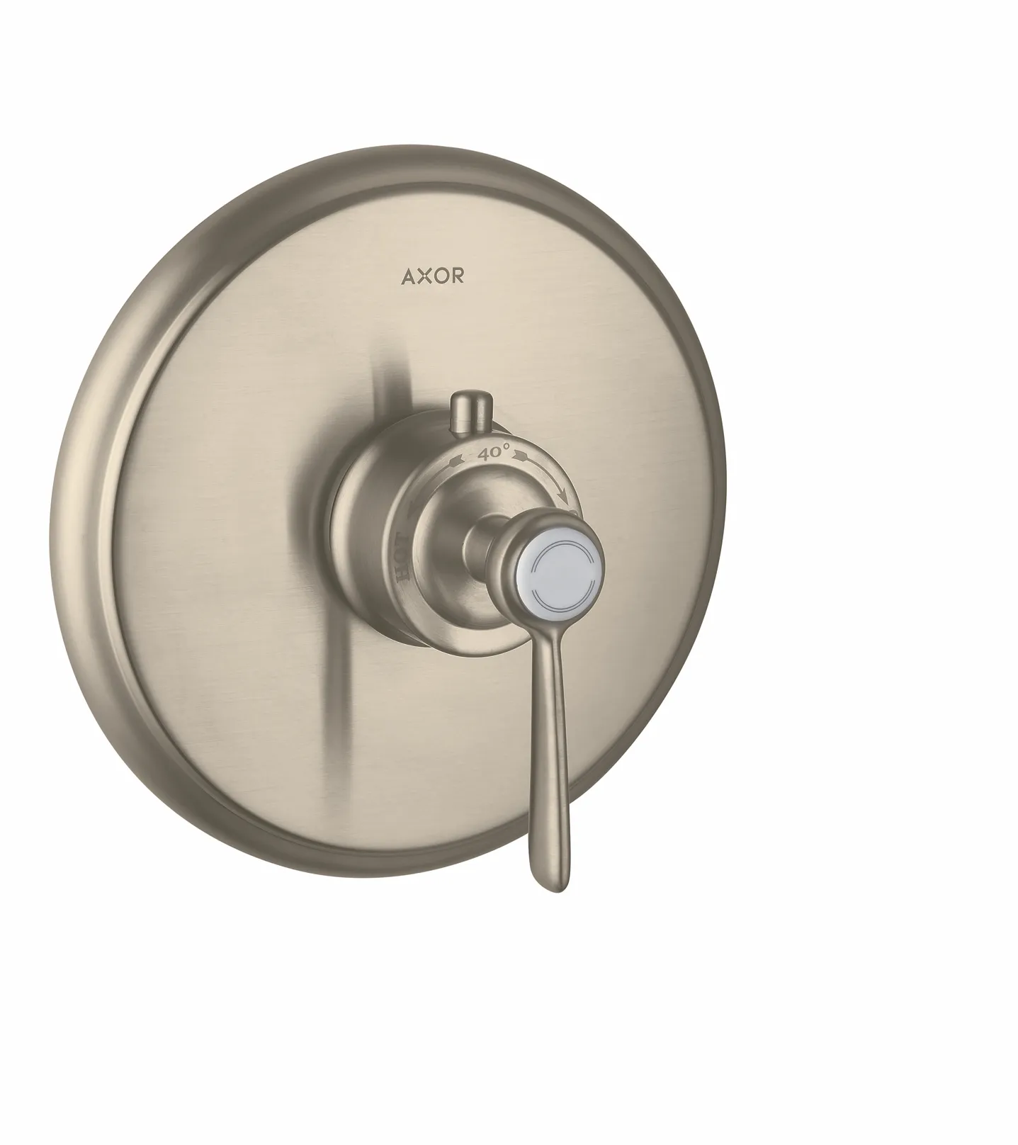 Hansgrohe AXOR Montreux Thermostat Unterputz mit Hebelgriff, Brushed Nickel Hansgrohe AXOR Montreux Thermostat Unterputz mit Hebelgriff, Brushed Nickel