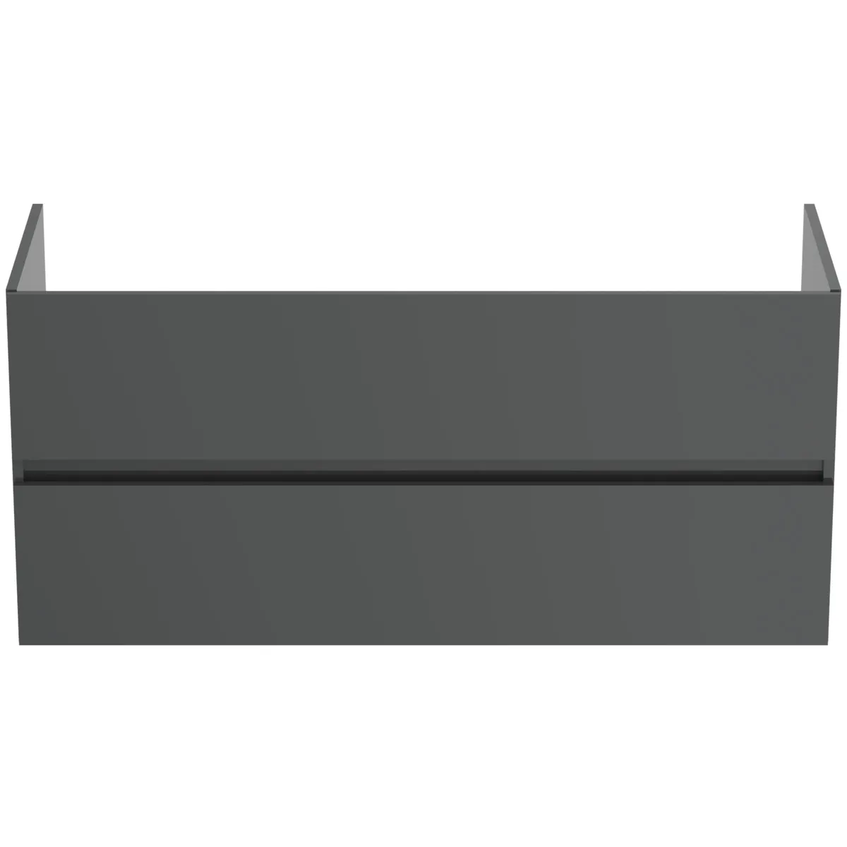 Ideal Standard Waschtischunterschrank „Eurovit+“ 120 × 55 × 44 cm Hochglanz grau lackiert Ideal Standard Waschtischunterschrank „Eurovit+“ 120 × 55 × 44 cm Hochglanz grau lackiert