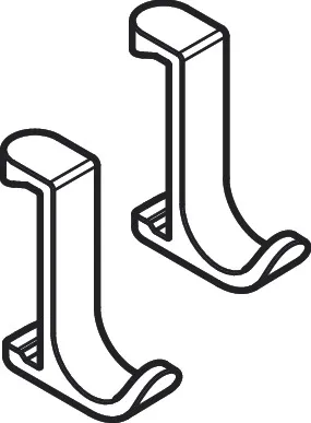 Hansgrohe WallStoris Handtuchhaken schmal, Mattschwarz Hansgrohe WallStoris Handtuchhaken schmal, Mattschwarz