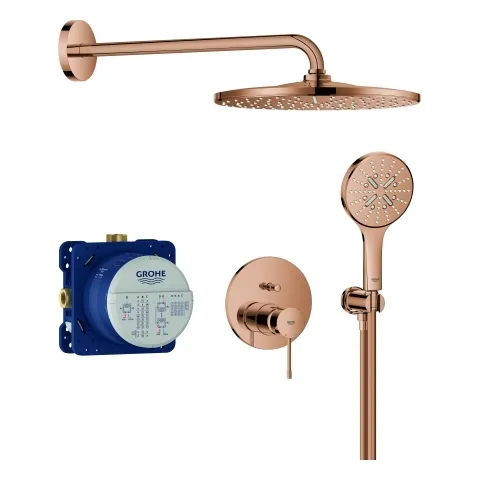Unterputz-Duschsystem Essence 25287, mit UP-Einhandmischer mit 2-Wege-Umstellung, Rapido SmartBox, Kopfbrause Rainshower Mono 310, Rainshower SmartActive 130 Handbrause, Wandabgangsbogen, Brauseschlauch, chrom Unterputz-Duschsystem Essence 25287, mit UP-Einhandmischer mit 2-Wege-Umstellung, Rapido SmartBox, Kopfbrause Rainshower Mono 310, Rainshower SmartActive 130 Handbrause, Wandabgangsbogen, Brauseschlauch, chrom