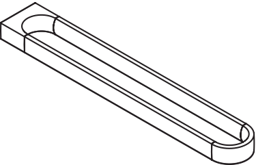 Handtuchhalter, Plvb. B:73mm,H:30mm,T:477mm weiß tiefmatt