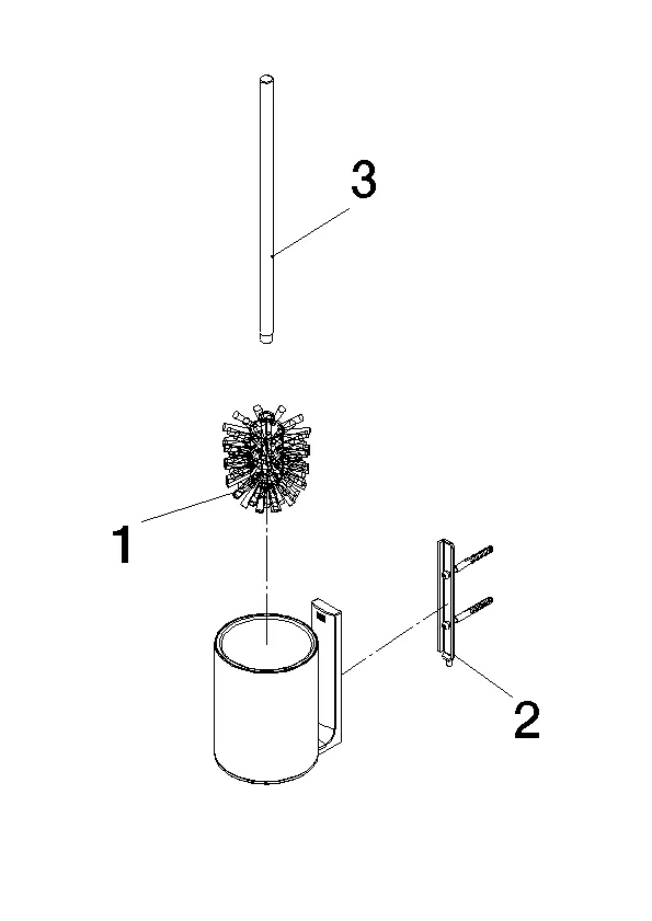 Dornbracht Toiletten-Bürstengarnitur SERIENSPEZIFISCH Chrom Dornbracht Toiletten-Bürstengarnitur SERIENSPEZIFISCH Chrom