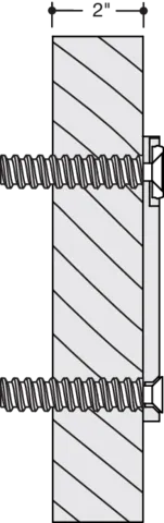 BM für SKG Serie 801 (USA) für Hohlraumwände m. Holzhinterfütterung