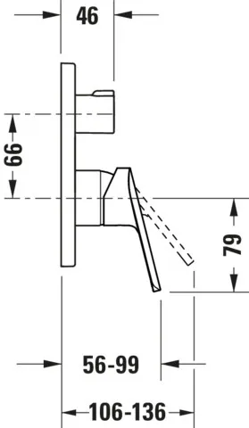 No.1 EH-BM UP, VB 2, RD, Cr, 170x170x86mm, ASA WA: Grundkörper