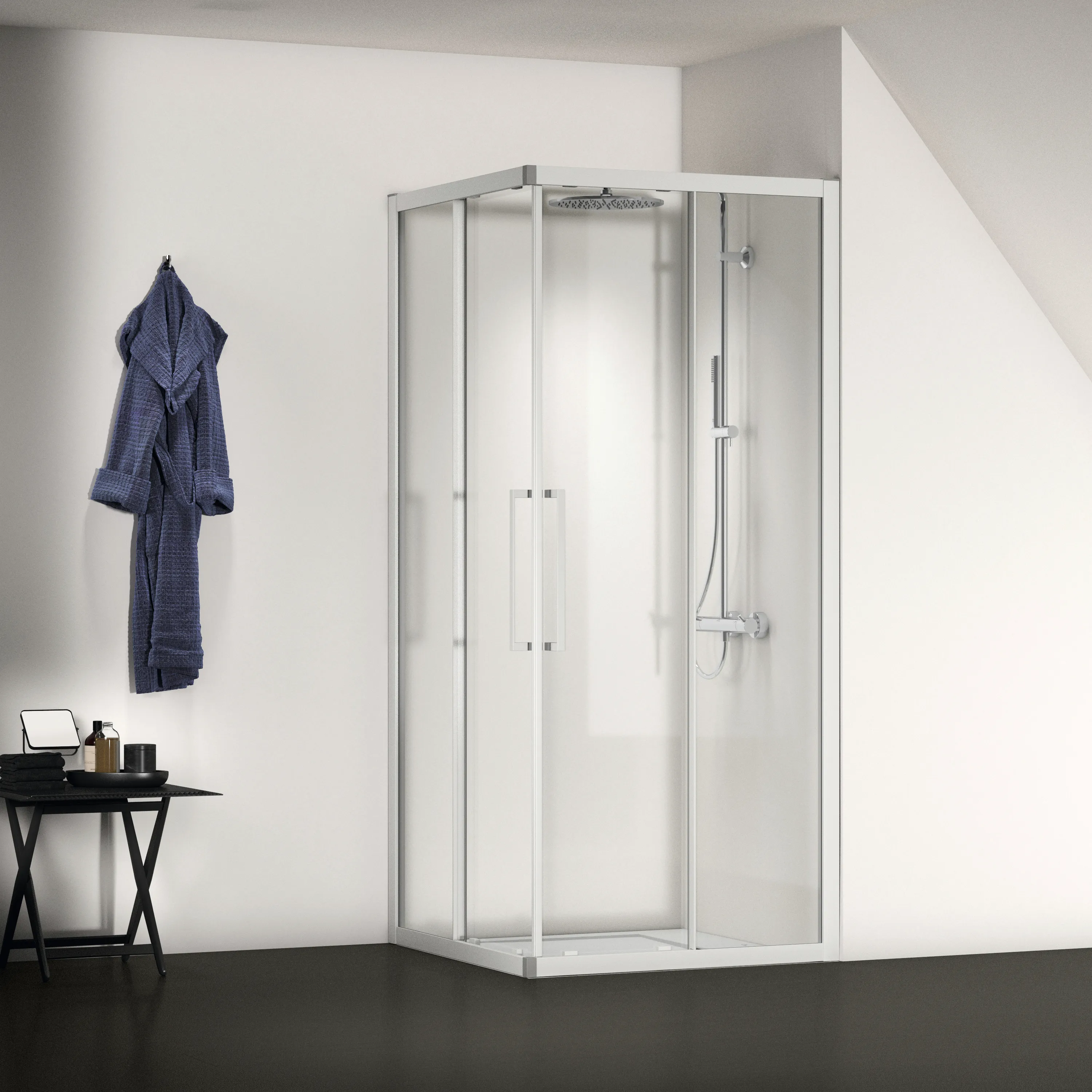 Ideal Standard Duschwanne „UltraFlatSi.life“ 90 × 90 cm in Carraraweiß