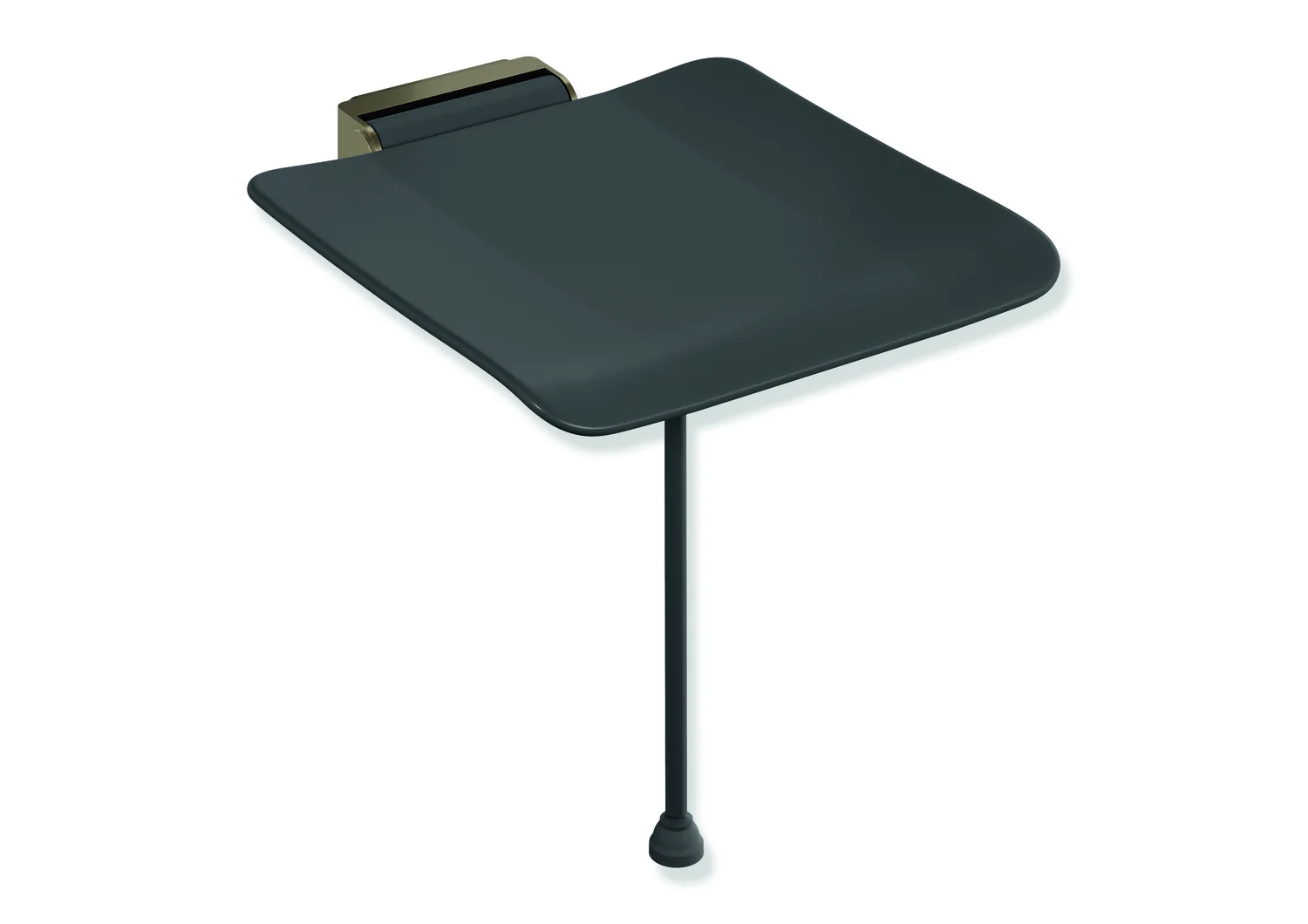 HEWI Klappsitz System 900, PVD, schwarz, 450x525 mm, Sitzhöhe 450-500 mm, Bronze gebürstet HEWI Klappsitz System 900, PVD, schwarz, 450x525 mm, Sitzhöhe 450-500 mm, Bronze gebürstet