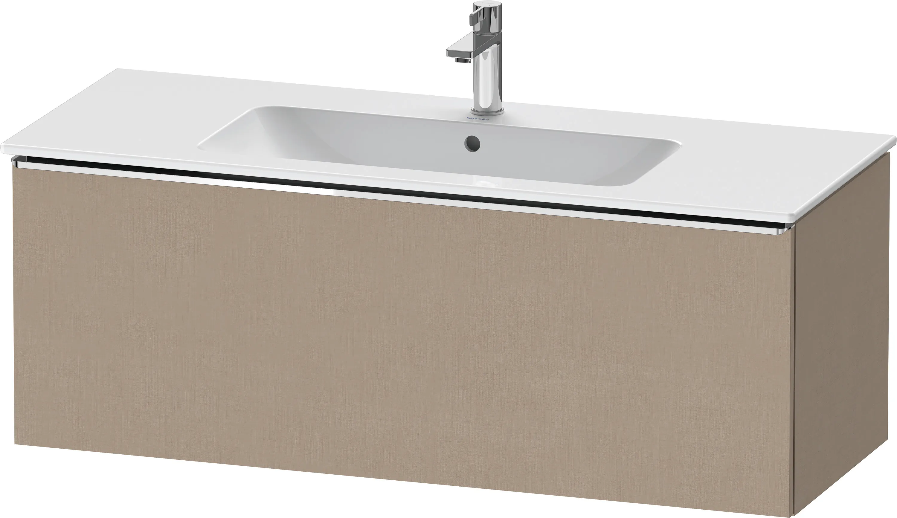 Duravit Waschtischunterschrank wandhängend „D-Neo“ 121 × 44 × 46,2 cm Leinen