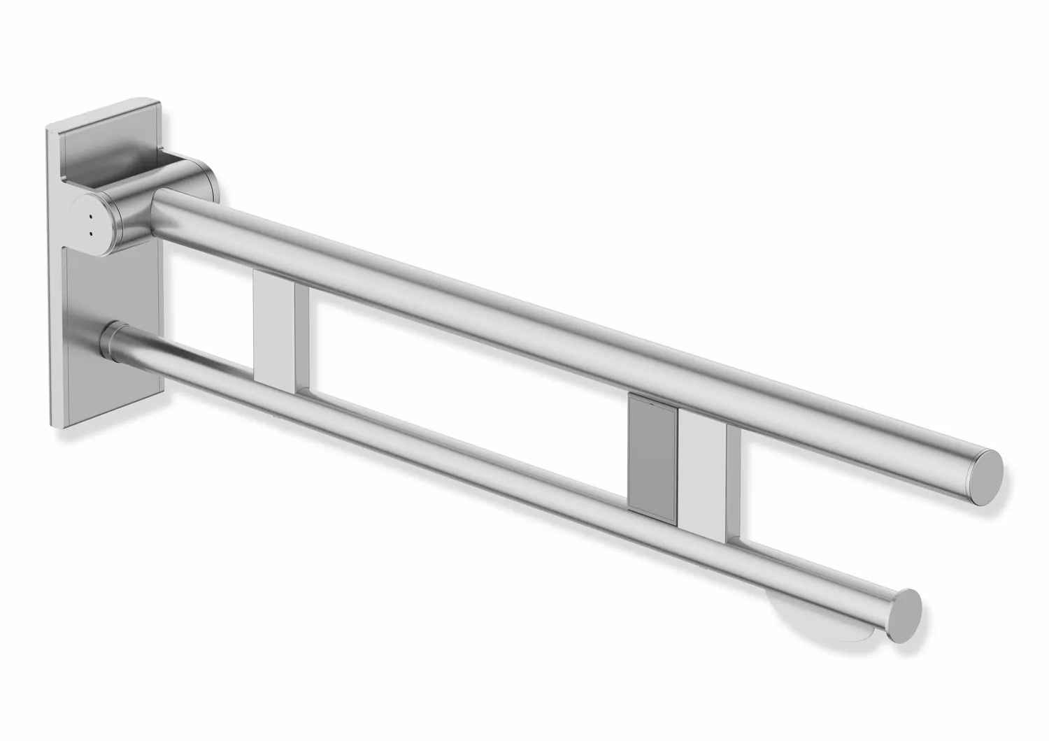 HEWI Stützklappgriff Duo Design A, Edelstahl, 750 mm HEWI Stützklappgriff Duo Design A, Edelstahl, 750 mm