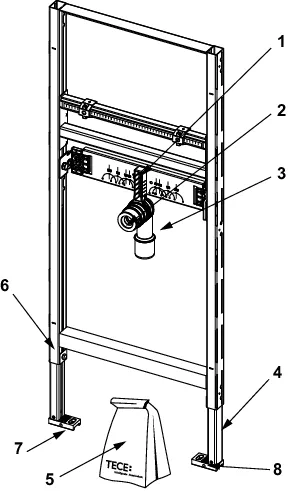 Waschtischmodul TECEprofil Bauhöhe 1120mm