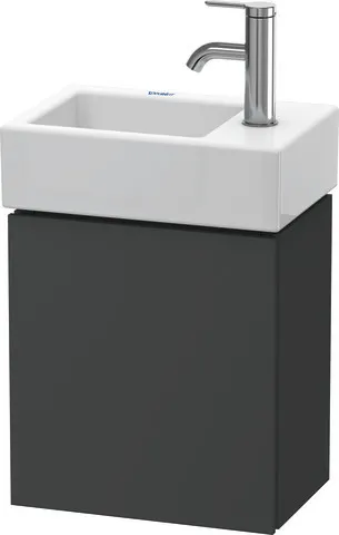 Duravit Waschtischunterschrank wandhängend „L-Cube“ 36,4 × 40 × 24,1 cm Graphit Matt