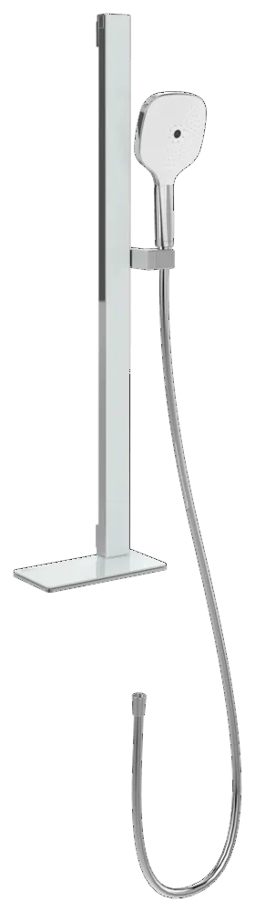 Gleitstangekombination „Infinity Showers“, Befestigung verdeckt in Chrom Gleitstangekombination „Infinity Showers“, Befestigung verdeckt in Chrom