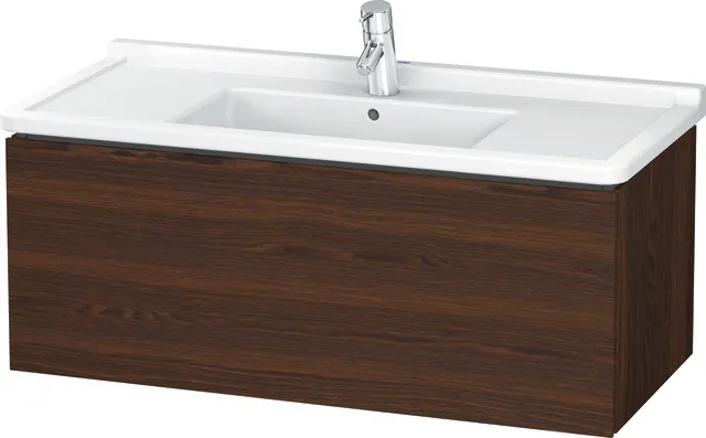 Duravit Waschtischunterschrank wandhängend „L-Cube“ 102 × 40,8 × 46,9 cm Nussbaum gebürstet