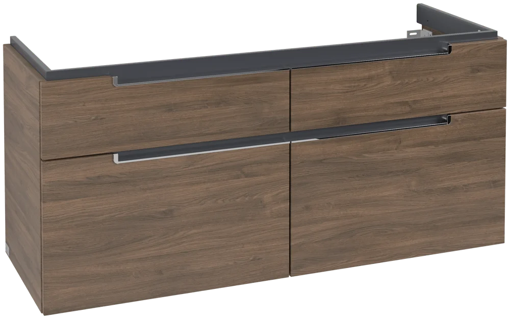 Villeroy & Boch Waschbeckenunterschrank Subway 2.0, Arizona Oak, 1287 x 590 x 449 mm, 4 Auszüge, SoftClosing, Wandmontage Villeroy & Boch Waschbeckenunterschrank Subway 2.0, Arizona Oak, 1287 x 590 x 449 mm, 4 Auszüge, SoftClosing, Wandmontage