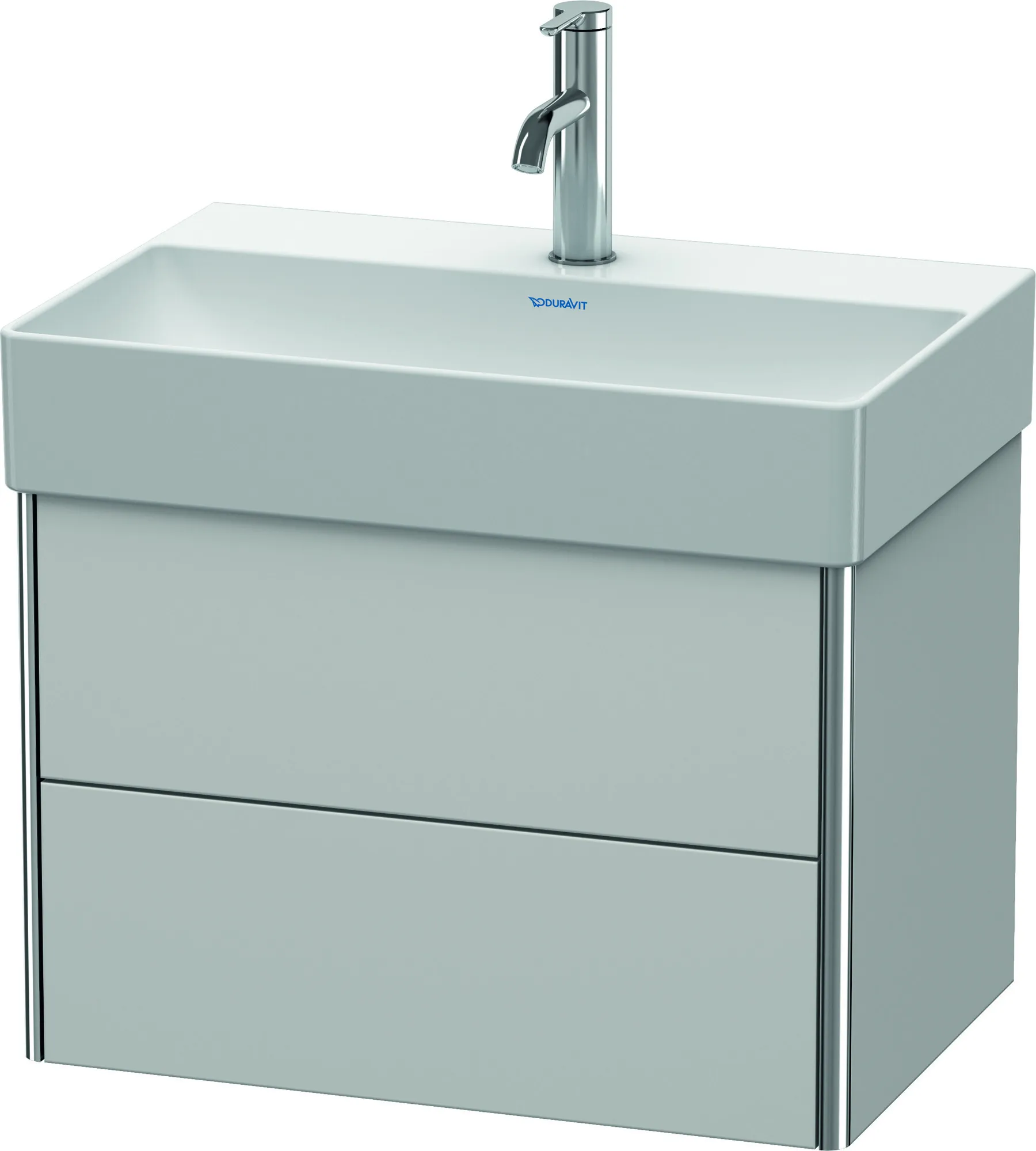 Duravit Waschtischunterschrank wandhängend „XSquare“ 58,4 × 39,7 × 39 cm Nordic Weiß Seidenmatt