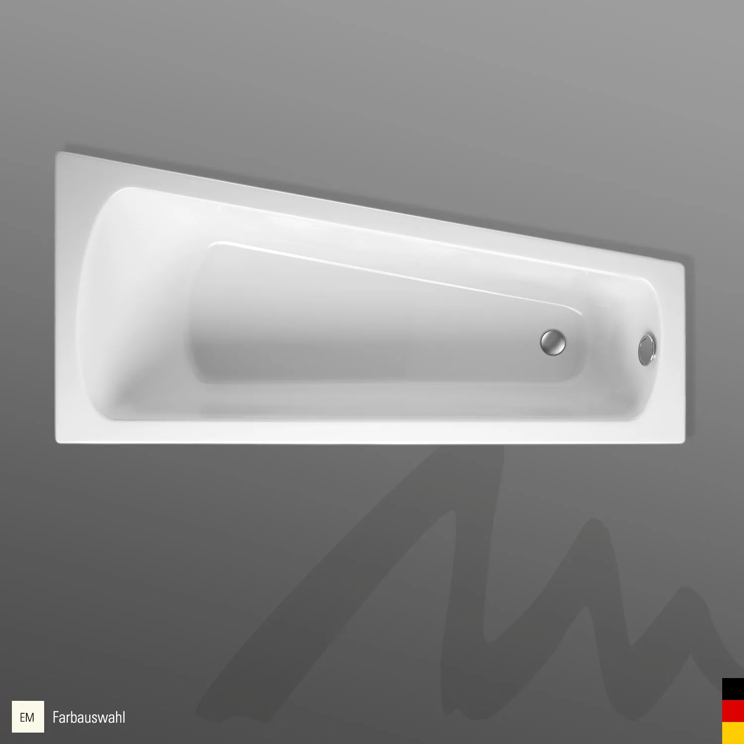 Mauersberger Acryl-Badewanne ascea 165⁄80 links, 1650x800x480, Farbgruppe: 3 Mauersberger Acryl-Badewanne ascea 165⁄80 links, 1650x800x480, Farbgruppe: 3