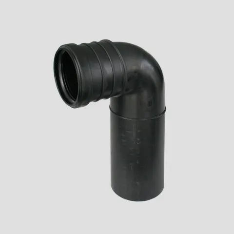 WC-Anschlussbogen 90 Grad DN90 3-fach, schwarz WC-Anschlussbogen 90 Grad DN90 3-fach, schwarz