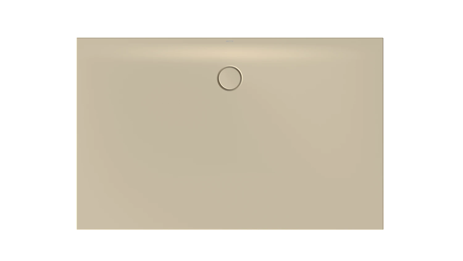 Bette rechteck Duschwanne „BetteFloor Side“ 1600 × 1000 mm ohne Oberflächenbeschichtung, ohne Oberflächenveredelung, ohne Wannenträger, in Sand