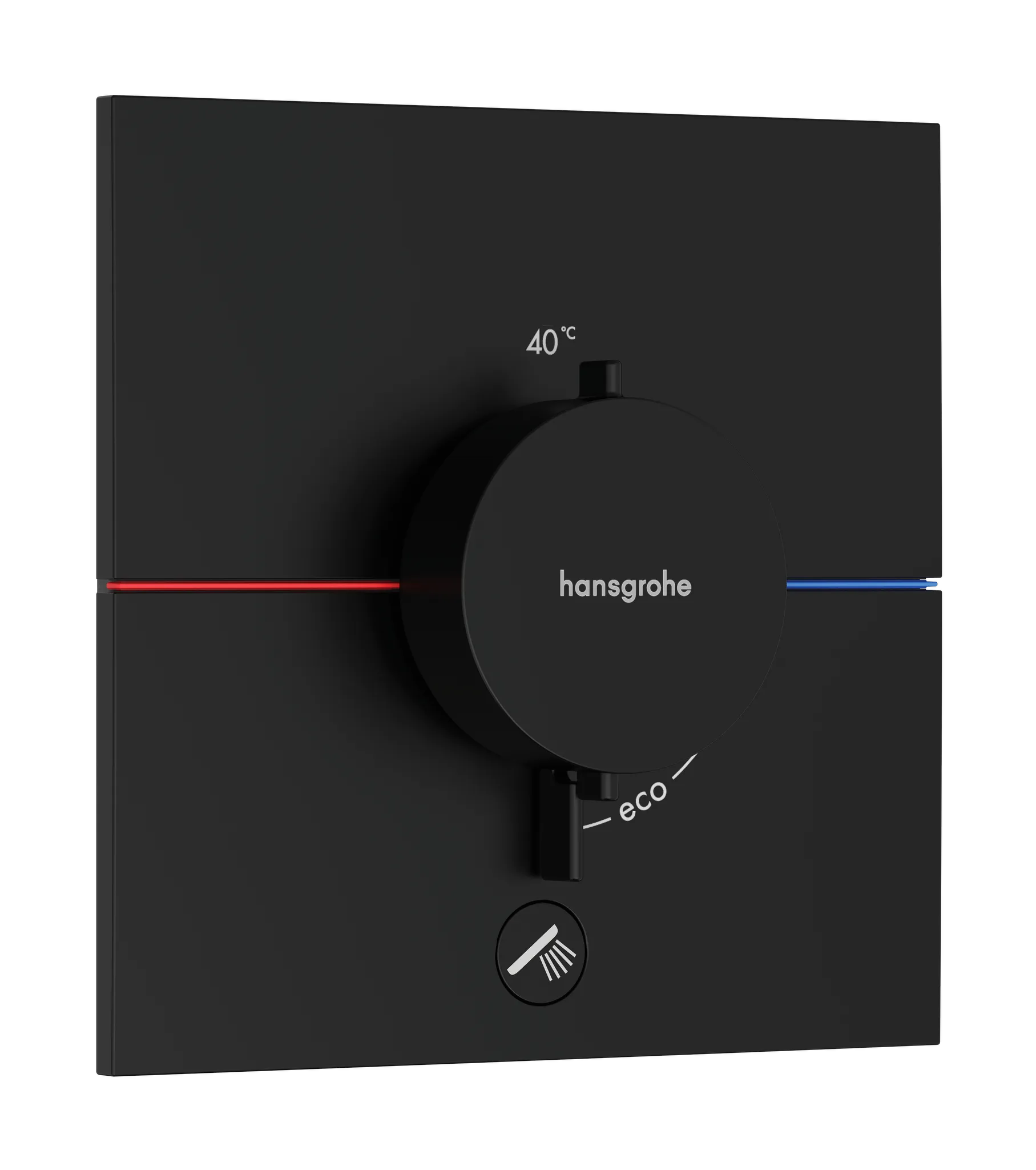 Hansgrohe ShowerSelect Comfort E Thermostat Unterputz für 1 Verbraucher und einen zusätzlichen Abgang, Mattschwarz Hansgrohe ShowerSelect Comfort E Thermostat Unterputz für 1 Verbraucher und einen zusätzlichen Abgang, Mattschwarz