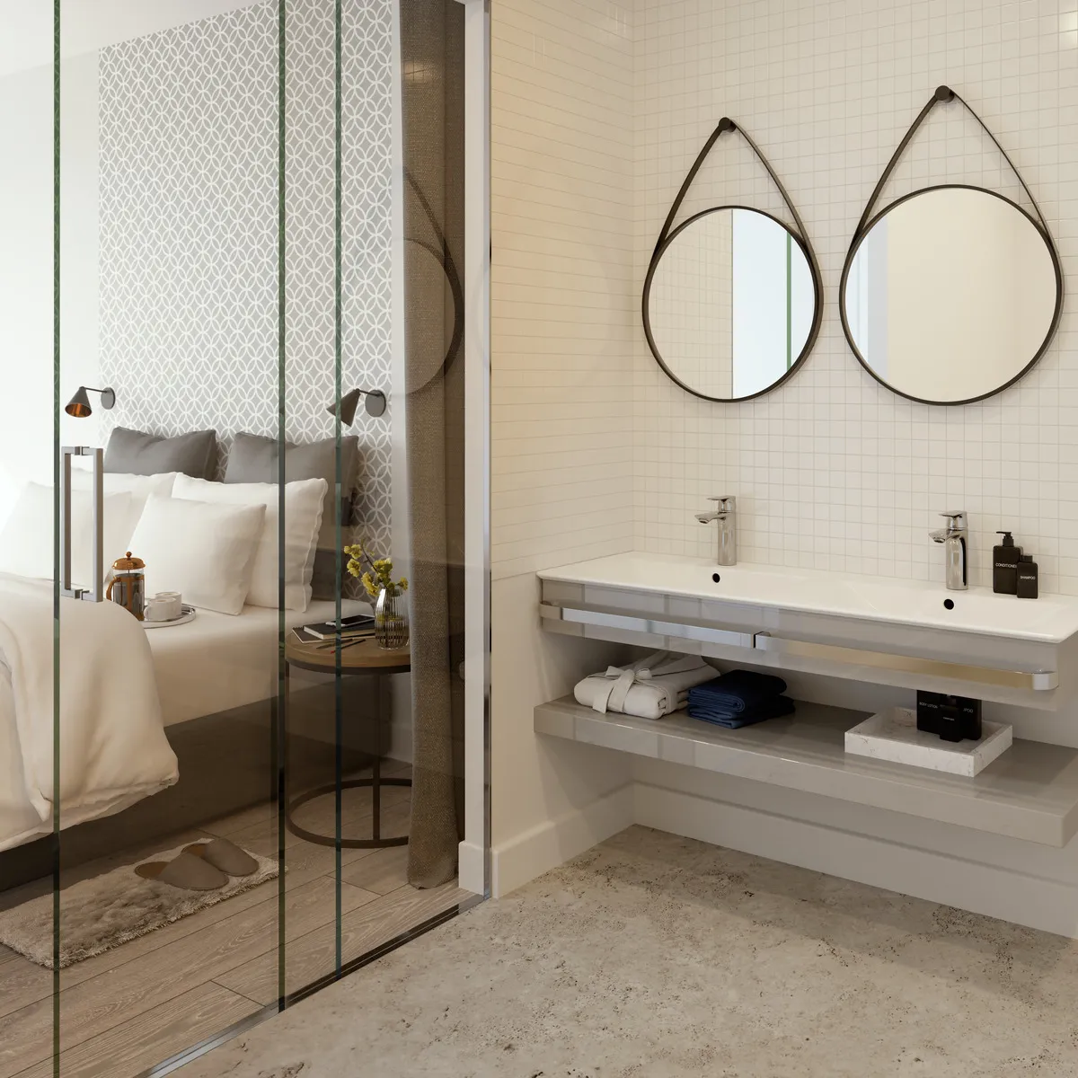 Waschbecken „ConnectAir“ 124 × 46 × 16,5 cm, Hahnlochposition mittig in Weiß Waschbecken „ConnectAir“ 124 × 46 × 16,5 cm, Hahnlochposition mittig in Weiß