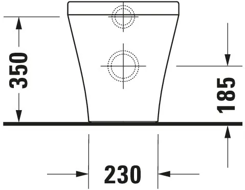 Stand-Tiefspül-WC back to wall „DuraStyle“ 37 × 40 × 57,5 cm