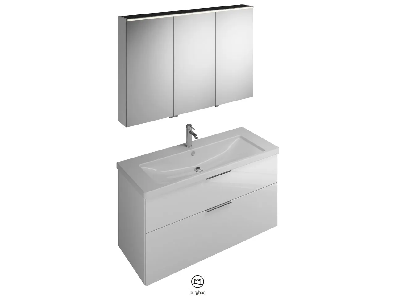 Badmöbelset (SFAN123), Breite 1230 mm, Eqio, SPS, Keramik-WT, WTU, Lack Matt Badmöbelset (SFAN123), Breite 1230 mm, Eqio, SPS, Keramik-WT, WTU, Lack Matt