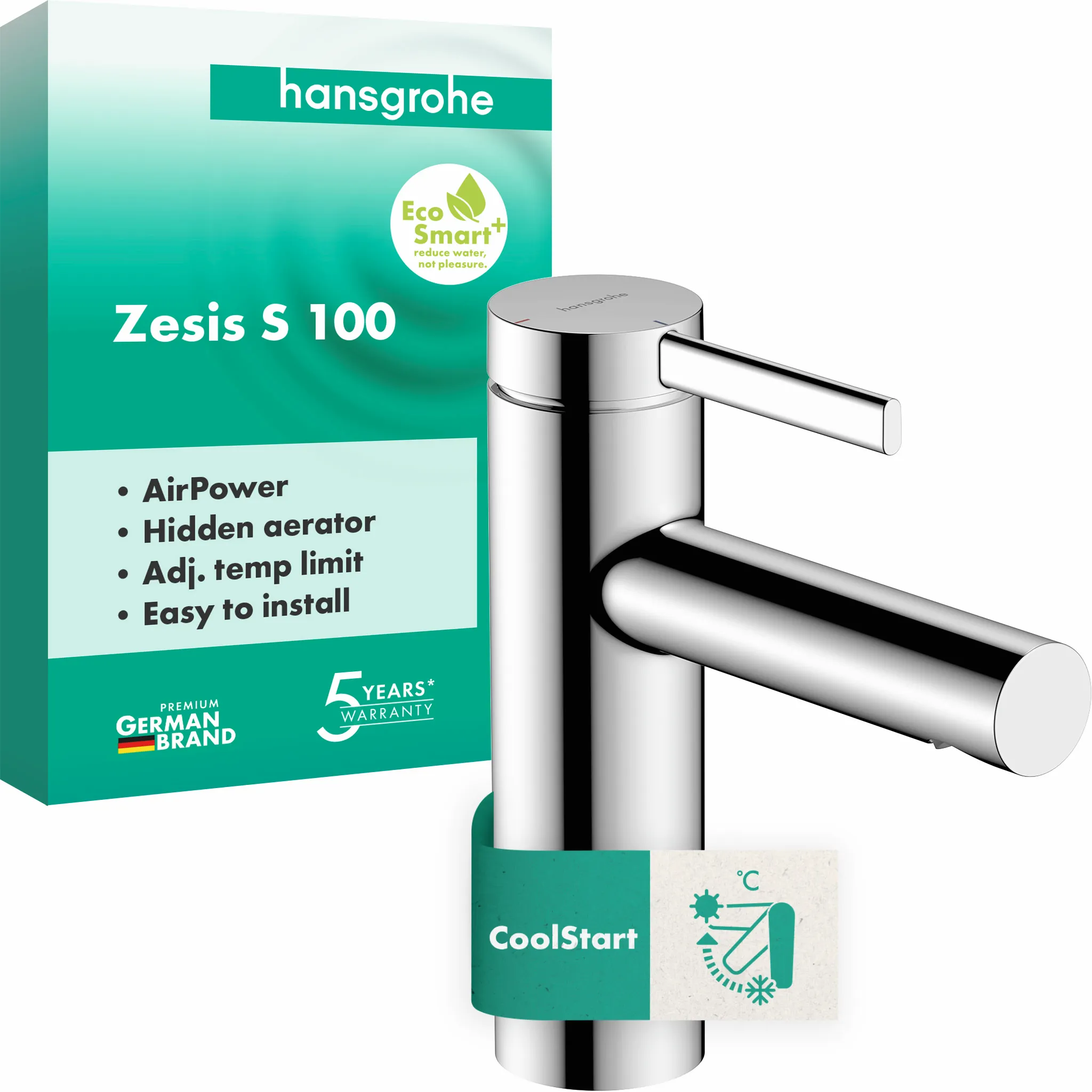 Hansgrohe Zesis S Einhebel-Waschtischmischer 100 CoolStart, Chrom Hansgrohe Zesis S Einhebel-Waschtischmischer 100 CoolStart, Chrom