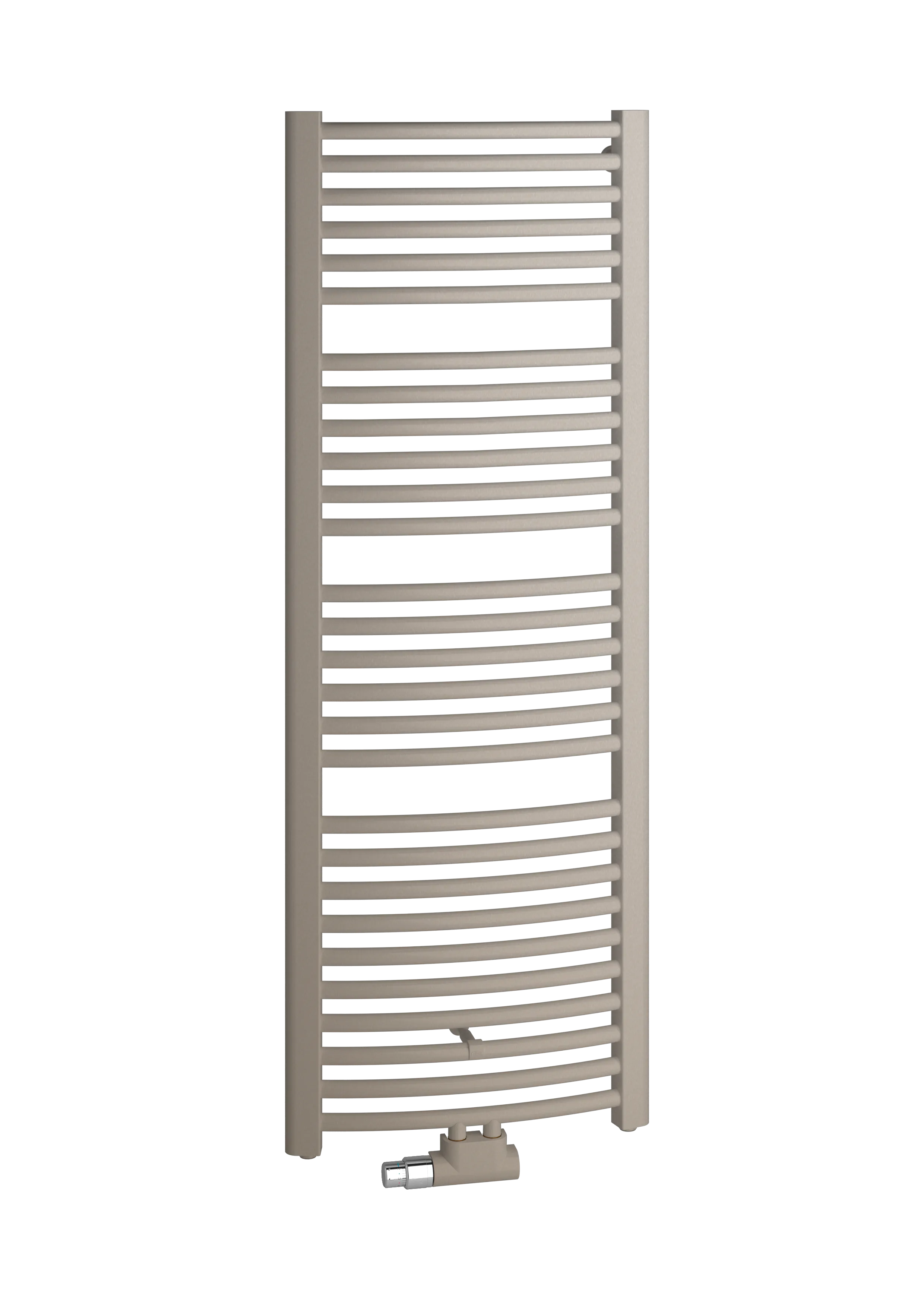 Kermi Heizkörper „Basic®-50 R“ 52,4 × 117,2 cm in glanzsilber Metallic