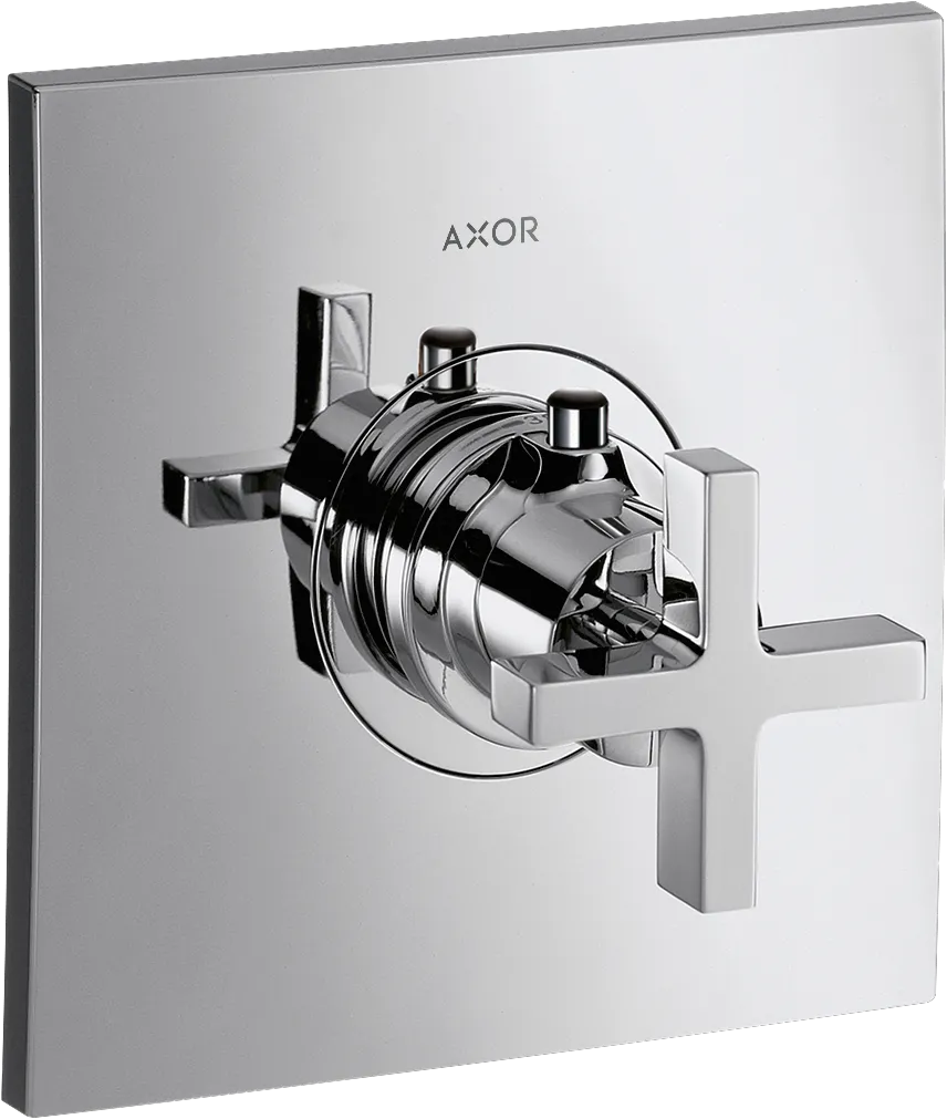 Hansgrohe AXOR Citterio Thermostat HighFlow Unterputz mit Kreuzgriff, Chrom Hansgrohe AXOR Citterio Thermostat HighFlow Unterputz mit Kreuzgriff, Chrom