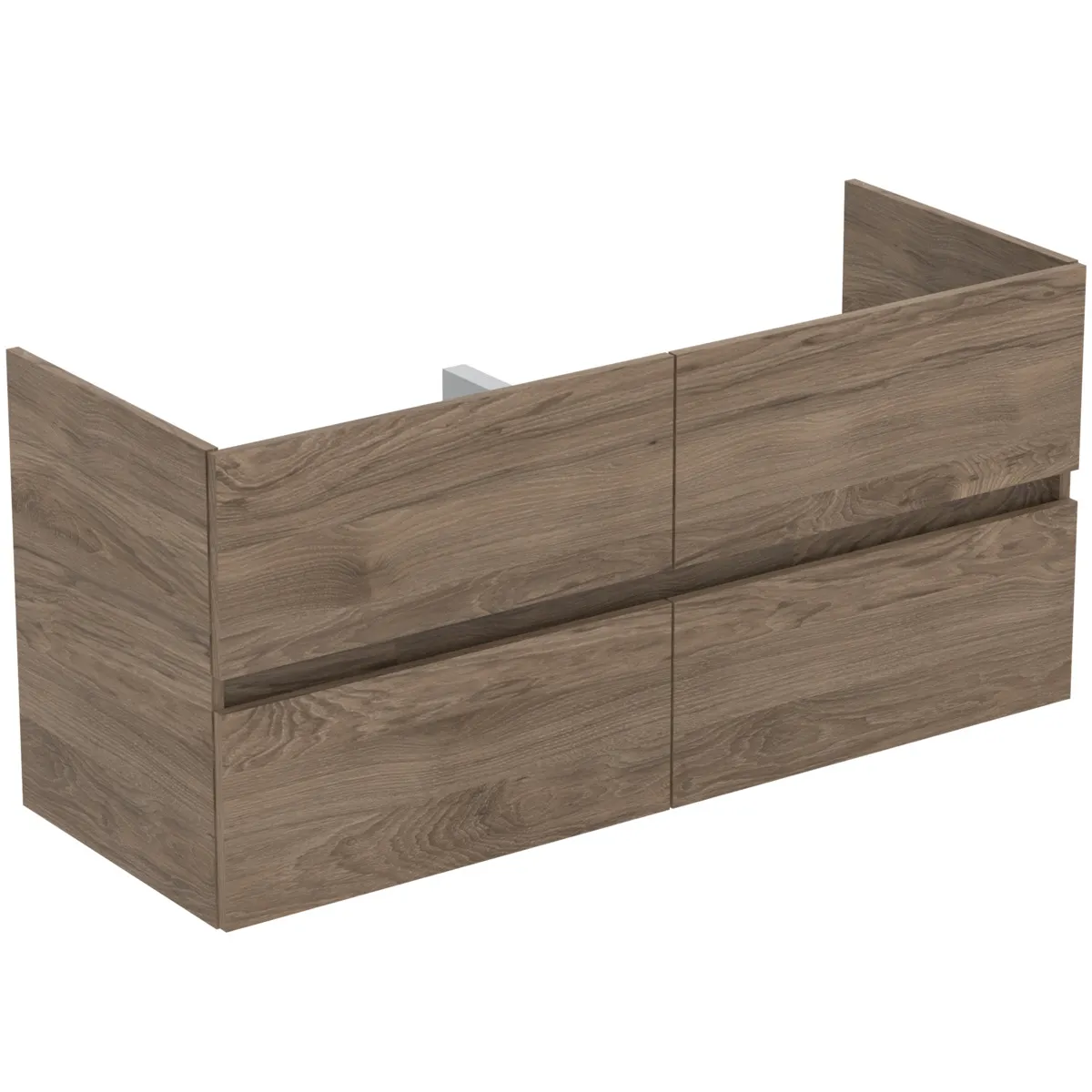 Ideal Standard Waschtischunterschrank „Eurovit+“ 120 × 55 × 44 cm Nussbaum geflammt