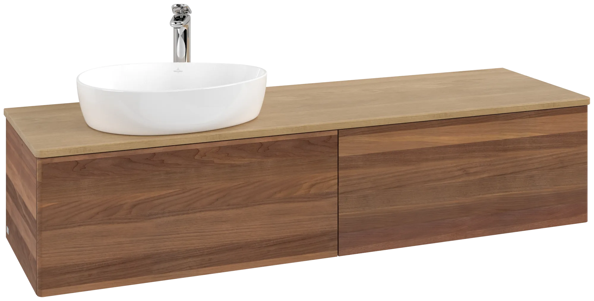 Villeroy & Boch Antao Waschbeckenunterschrank L37_5 1600x360x500mm Warm Walnut