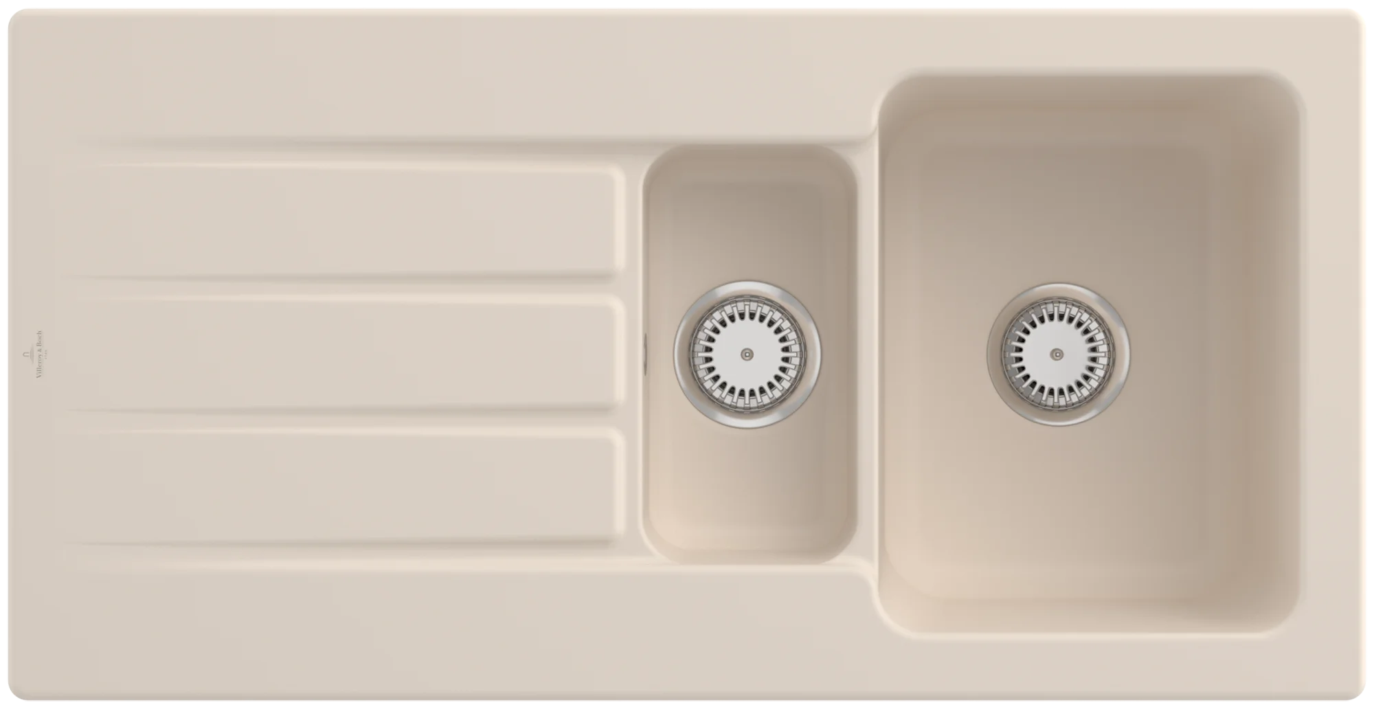 Villeroy & Boch Architectura 60 XR Einbauspüle, 1000x510 mm, Ivory CeramicPlus