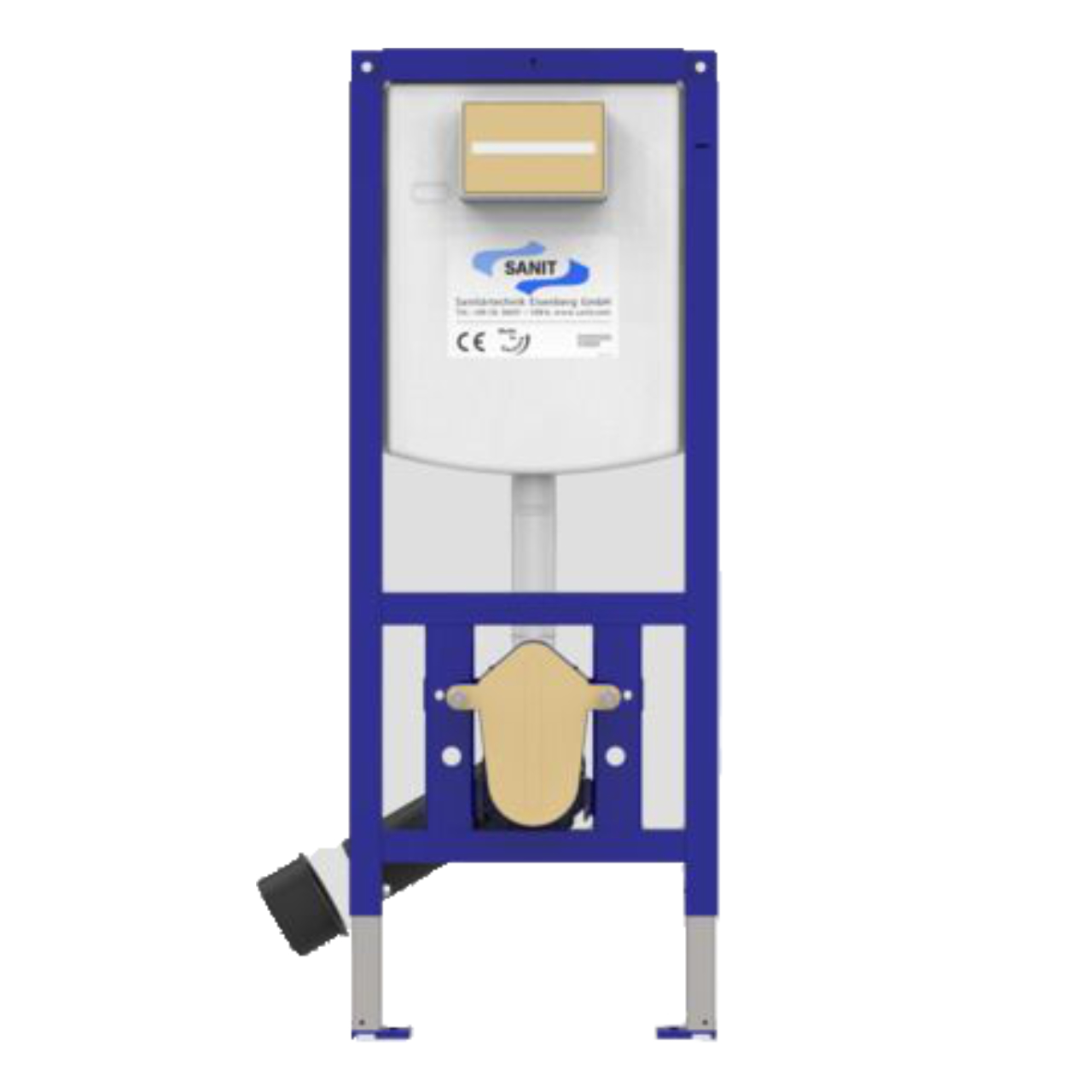 Set-Wand-Tiefspül-WC „Subway 3.0“ mit Sitz, Betätigungsplatte, Vorwandelement und Schallschutz