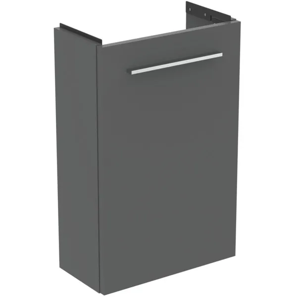 Ideal Standard Handwaschbeckenunterschrank i.life S 1 Tür Quarzgrau matt 410x205x630mm Ideal Standard Handwaschbeckenunterschrank i.life S 1 Tür Quarzgrau matt 410x205x630mm