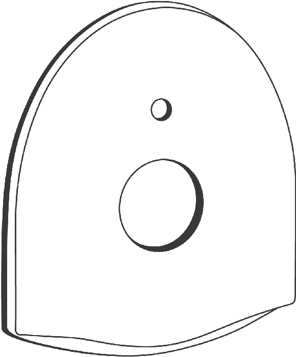GROHE Rosette 46548 für Chiara UP-Fertigmontageset chrom