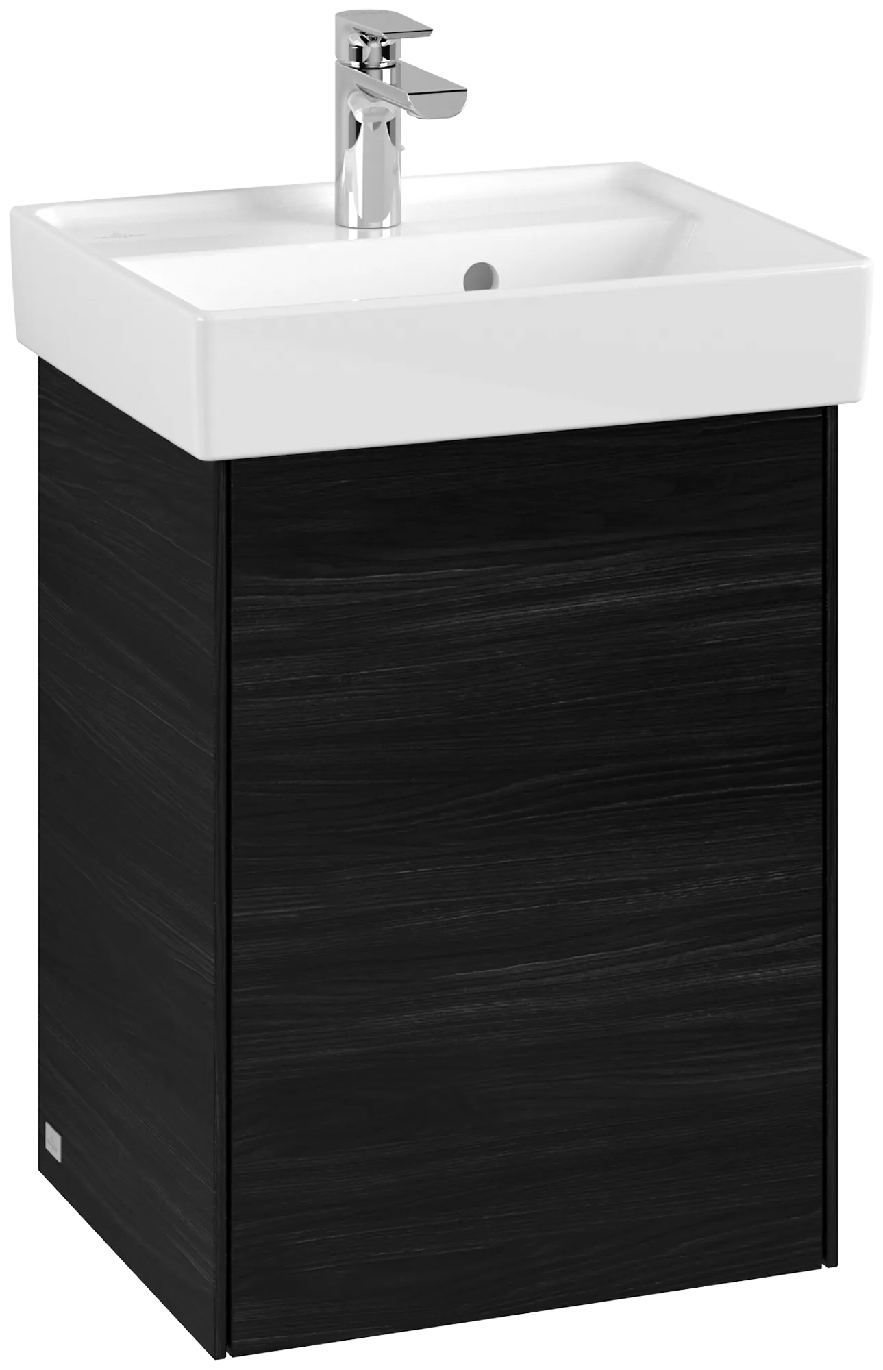 Villeroy & Boch Waschbeckenunterschrank Collaro C00500, Eckig Black Oak, 410x344 mm, Höhe 546 mm, mit SoftClosing und Fachboden