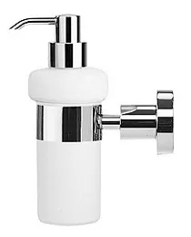 Duravit Seifenspender „D-Code“, Befestigung sichtbar 6,9 × 22 × ⌀ 6,9 cm in chrom / weiß / Duravit Seifenspender „D-Code“, Befestigung sichtbar 6,9 × 22 × ⌀ 6,9 cm in chrom / weiß /