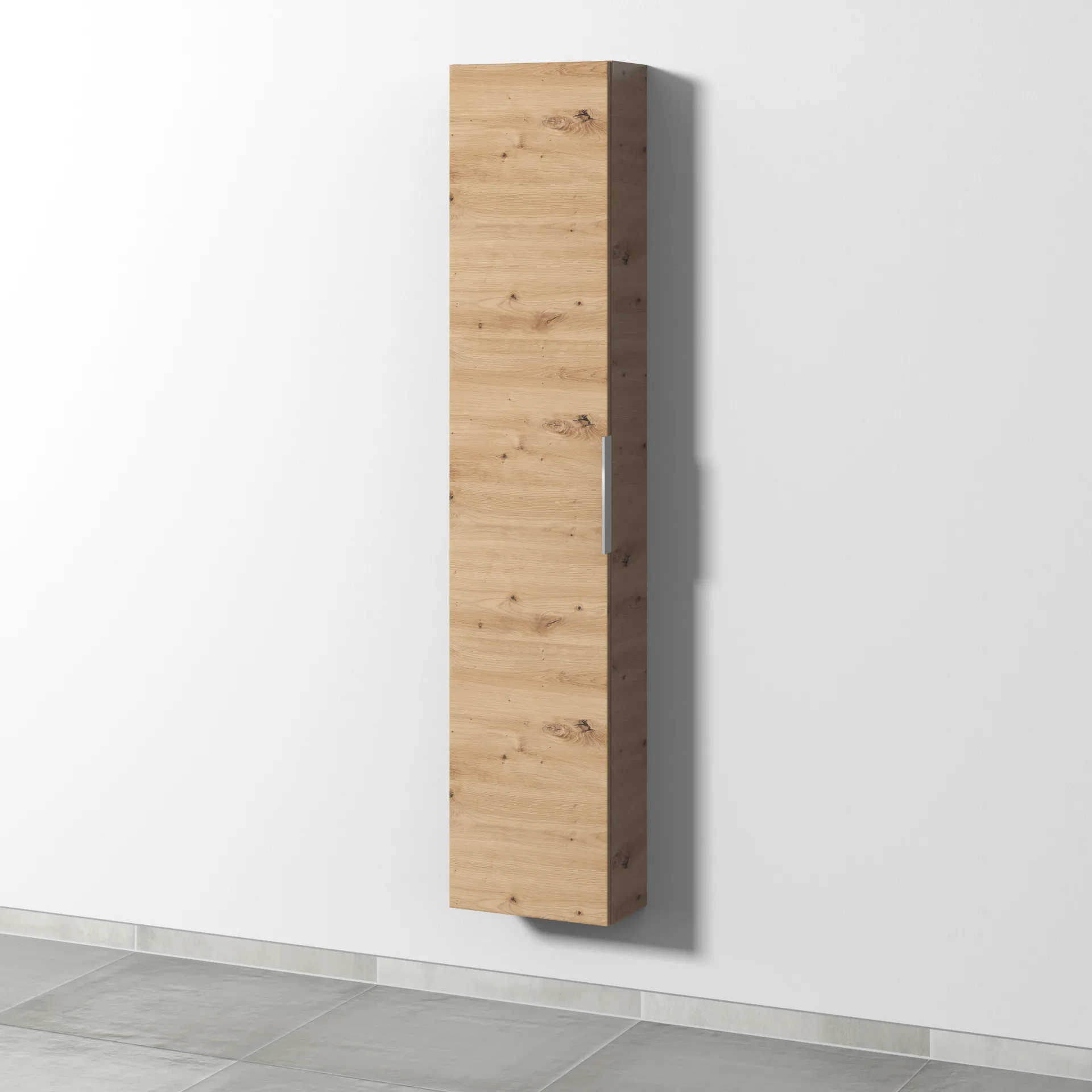 Sanipa Hochschrank „3way“ 350 × 1700 × 199 mm Anschlag links, in Eiche Natural-Touch, Anschlag links