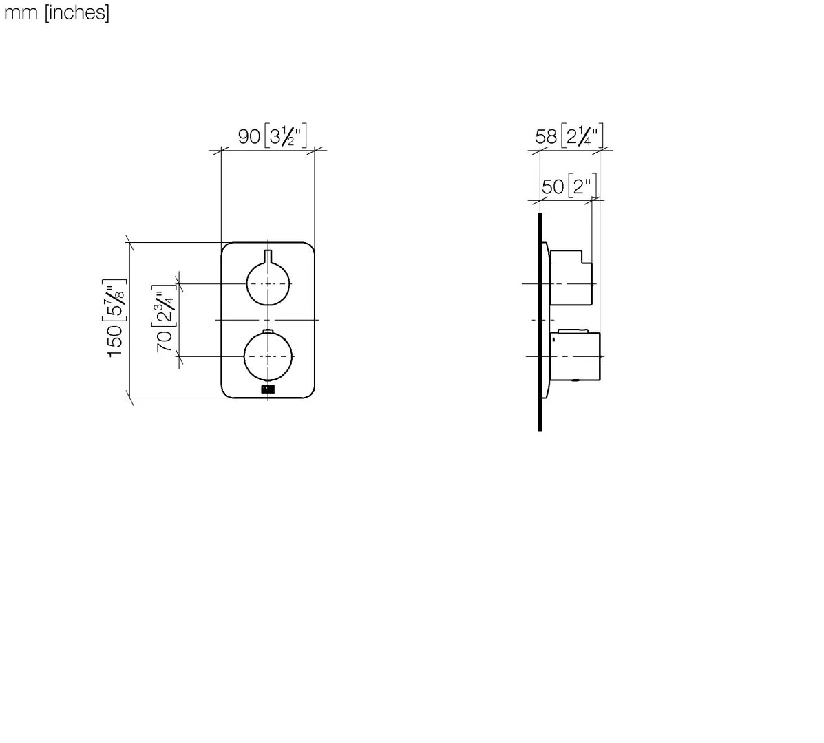 UP-Thermostat mit Einweg-Mengenregulierung LISSÉ Chrom 36425845