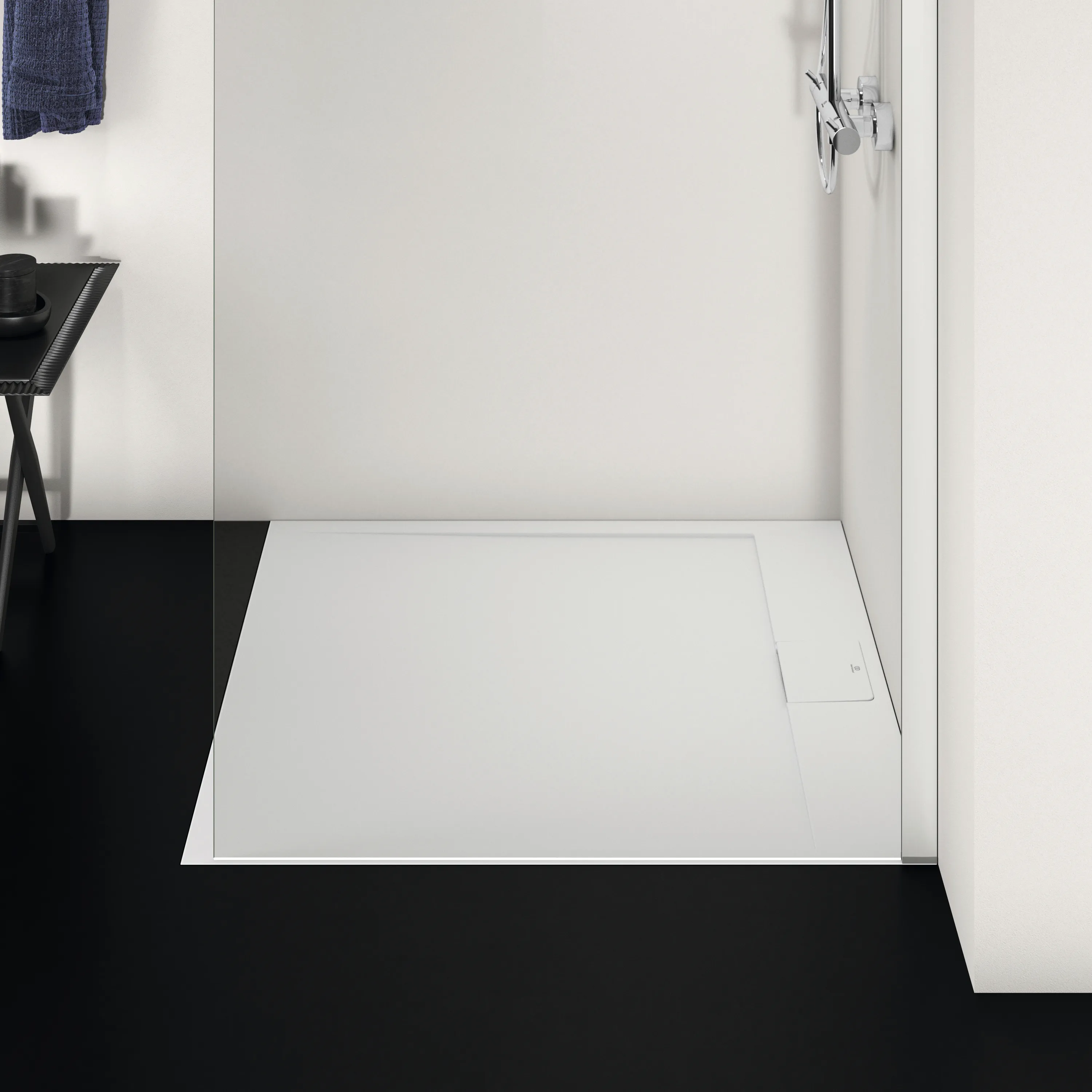 Ideal Standard Duschwanne „UltraFlatSi.life“ 100 × 100 cm in Carraraweiß