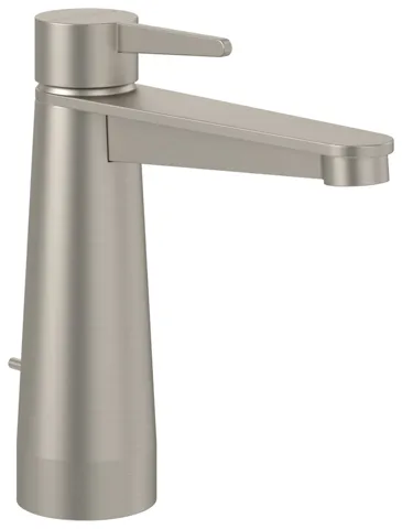 Einhand-Waschtischarmatur „Conum“ 16,5 cm Ausladung 129 mm in Brushed Nickel Matt