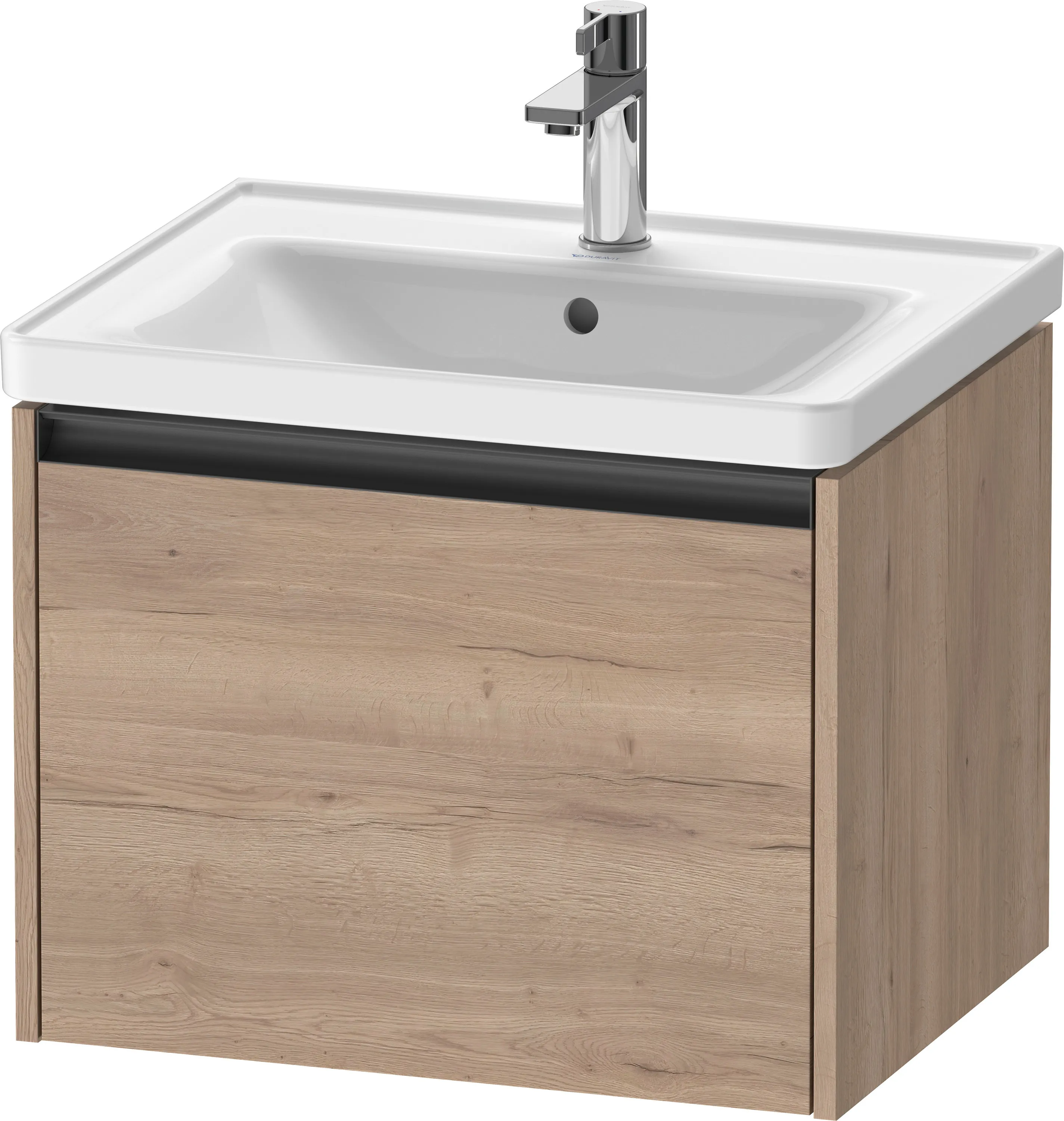 Duravit Waschtischunterschrank wandhängend „Ketho.2“ 58,4 × 44 × 45,5 cm Eiche Marmoriert
