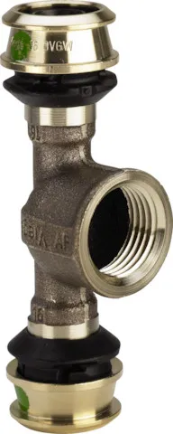 Viega „Raxofix“ T-Stück mit 2 Muffen und Innengewinde 50 mm × 1″ × 50 mm Viega „Raxofix“ T-Stück mit 2 Muffen und Innengewinde 50 mm × 1″ × 50 mm