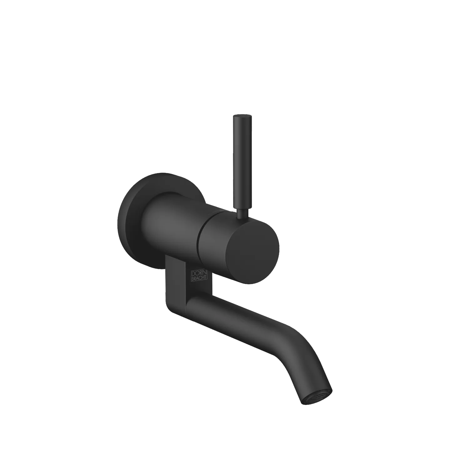 Dornbracht META Waschtisch-Wand-Einhandbatterie ohne Ablaufgarnitur - Schwarz matt